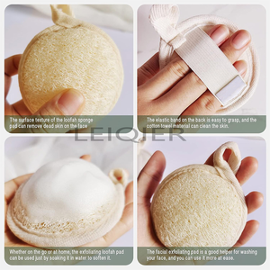 Esponja Exfoliante Facial con Logotipo Personalizado, Esponja de Lufa Natural para Limpieza Facial y Desmaquillante, Esponjas de Lufa Naturales - Product Image 5