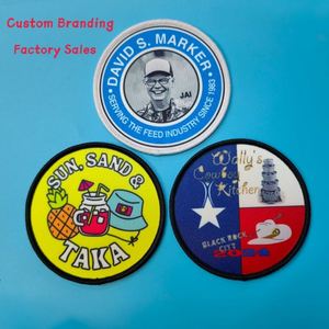 Patch brodé en tissu tissé imprimé personnalisé 3D thermocollant haute densité pour vêtements et chapeaux – Vente en gros - Product Image 1