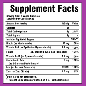 Premium High Iron for Women Gummies with Pantothenic Acid Supplement for Healthy Cellular Energy Promote Energy Function - Product Image 6
