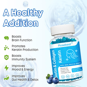 Permen Kolagen Biotin Vegan OEM untuk Pertumbuhan Rambut, Kuku Kuat, dan Pemutih Kulit dengan <span class=keywords><strong>Vitamin</strong></span> C untuk Rambut, Kulit, dan Kuku - Product Image 3