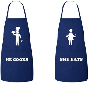 Mujeres cocina espesar 100% algodón Restaurante Camarero largo delantal chefs desgaste delantal 100% GOTS Certificado de alta calidad - Product Image 5