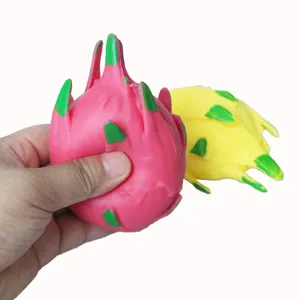 Populair Stressvermindering Speelgoed Mochi Fruit Squishy Speelgoed Simuleert Fruit Knijpen Speelgoed