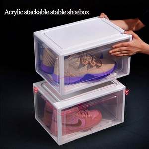 Caja de Zapatos Apilable de Acrílico Transparente para Almacenamiento de Zapatos al por Mayor 2022 - Product Image 5