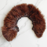 Plumes de Dinde Marabou enfilées de 3-4 pouces pour la pêche, couleurs multiples, vente en gros