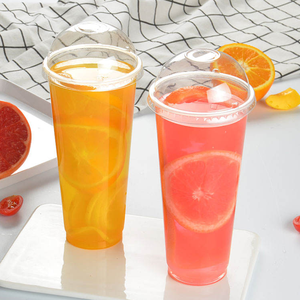 Chất Lượng Tốt Biểu Tượng Tùy Chỉnh 500Ml Dùng Một Lần Trong Suốt PP Cốc Lạnh Uống Sinh Tố Cốc Nhựa Với Nắp - Product Image 3