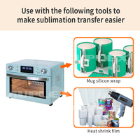 Four à sublimation électrique 30L avec plateau de transfert thermique sous vide 3D et ensemble de pompe pour tasses et assiettes 110V/220V