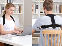 Correcteur de posture pour hommes et femmes, attelle confortable pour le haut et le dos, support réglable pour le dos