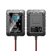 Chargeur de batterie au plomb-acide pour tondeuse à gazon et moto 1,5A 6V 12V, entièrement automatique, avec prise SAE, pour batteries au lithium-fer