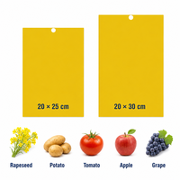 Piège collant jaune 20x25cm 20x30cm, plaque de colle double face imperméable pour le contrôle des insectes dans les serres et les jardins potagers