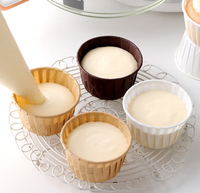 Envío Rápido, Forros Desechables para Hornear Muffins/Cupcakes, No Tóxicos, con Borde Enrollado, Papel Resistente al Aceite, 50 Unidades, Aptos para Horno