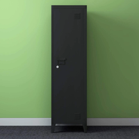 Armoire en acier à une porte GDLT, casier de rangement métallique, armoire à vêtements autoportante, moderne, pour la maison ou le bureau