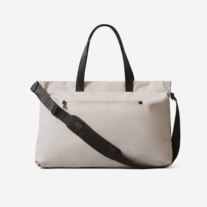 Yoga Gym Durable Nylon Foldable <b>Duffel</b> <b>Bag</b> with Shoes Compartment for Men and Women White Travel Large Capacity - Product Image 3