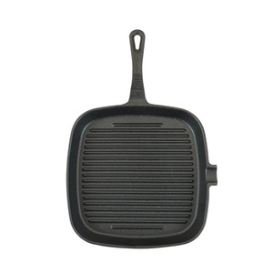 Poêle à griller carrée en fonte de 12 pouces antiadhésive pour la cuisson en extérieur - Product Image 4