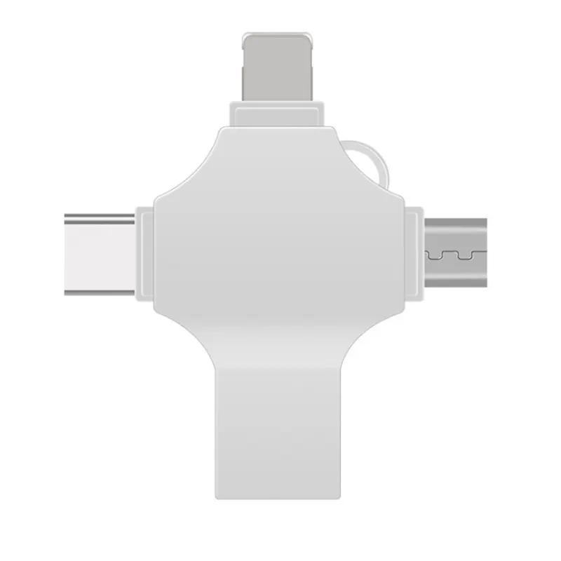Carte de stockage USB personnalisée 4 en 1 otg flash drive en vrac 32gb 64gb otg 128gb 256 go 3.0 3 en 1 type c USB flash drive otg micro USB