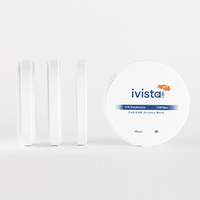 Bloque de Zirconia IVISTA HT de Alta Calidad, 1300MPa, Alta Resistencia, 41% de Translucidez, para Restauraciones Dentales CAD CAM de Laboratorio