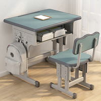Zoshine Mobilier Scolaire Tendance : Bureau et Chaise Individuels pour Étudiants, Design Classique et Moderne, Durables, pour Salle de Classe