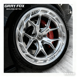 ล้อแม็กซ์ GRAYFOX แบบกำหนดเอง สีเงิน ขนาด 18 19 20 21 นิ้ว ผลิตด้วยวิธีฟอร์จ 5X120 5X114.3 ล้อโครเมียม สำหรับ <span class=keywords><strong>Vossen</strong></span> <span class=keywords><strong>BMW</strong></span> M3 G80 G81 M4 F80 Q7 Tesla Audi - Product Image 1