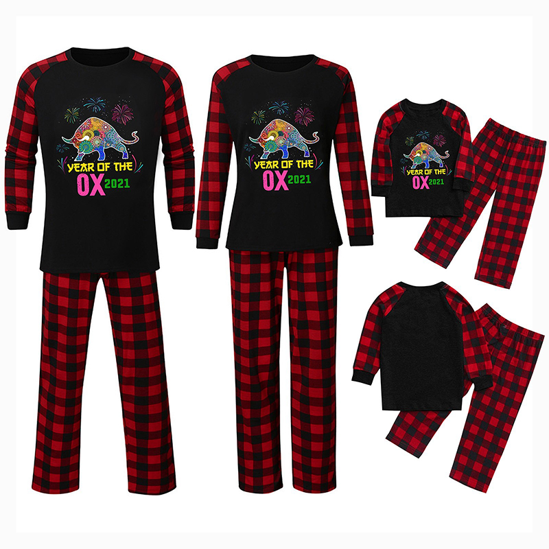 Рождественские Семейные пижамные комплекты, Классическая клетчатая Рождественская одежда, мягкая одежда, одежда для сна