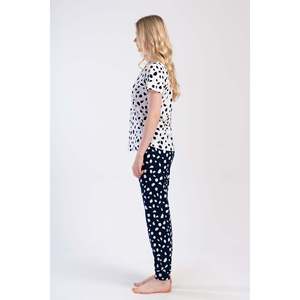 Ensemble de robe à manches courtes et col rond pour femme avec poignets ovales, taille élastique, fermeture boutonnée, logo personnalisable, vêtements d'intérieur durables, MOQ 2 pièces - Product Image 2