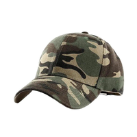 Gorra de béisbol de camuflaje digital de 6 paneles con logotipo personalizado al por mayor, de algodón estructurado con hebilla metálica, táctica para exteriores, marcas de equipo, a granel