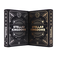 Impression personnalisée de cartes de poker en différents modèles Cartes à jouer en plastique PVC noir et or étanche pour poker