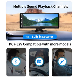 10.26 인치 4K 무선 Carplay 휴대용 스크린 자동차 카메라 안드로이드 자동 <span class=keywords><strong>DVR</strong></span> BT 역 디스플레이 자동차 비디오 레코더 전자 - Product Image 6