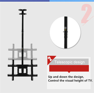 PF-T560 cơ giới khung TV 32 ''-70'' thép bộ màn hình điều khiển từ xa có thể điều chỉnh Trần núi TV nâng lên <span class=keywords><strong>LCD</strong></span> TV Lift - Product Image 4