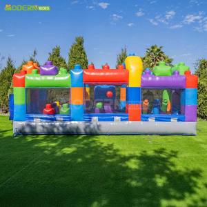 Château gonflable durable pour enfants, zones de jeux intérieures, avec matériau résistant aux intempéries et flux d'air stable, à vendre - Product Image 6