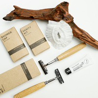 Kit de Voyage Écologique en Gros : Trousse de Rasage Durable avec Poignée en Bambou pour Hôtels et Spas