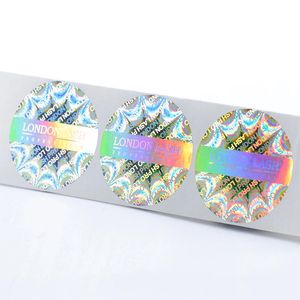 Kustom 3D Pgcs <span class=keywords><strong>Label</strong></span> Hologram Pencetakan Kode Qr Aman Anti Pemalsuan Stiker Holografik Bulat Goresan Lembar Stiker - Product Image 5