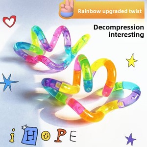 <span class=keywords><strong>Jouet</strong></span> en plastique torsadé, 18 sections, multicolore, unisexe, polyvalent, transformable, <span class=keywords><strong>jouet</strong></span> anti-stress - Product Image 4