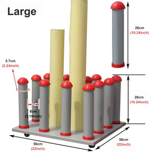 Rak <span class=keywords><strong>Display</strong></span> Gulungan Vinyl Logam Lipat Putar Modern 2026 Grosir untuk Promosi Pakaian - Product Image 2