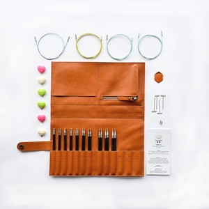 Set di 10 Paia di Ferri Circolari Intercambiabili <span class=keywords><strong>TARIM</strong></span> 5 in Legno di Ebano da 2,75mm a 6,00mm di Lotus Yarns, Strumenti per Lavoro a Maglia - Product Image 1