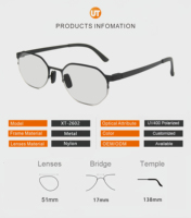 U-TOP Nouvelles Lunettes de Soleil Demi-Cerclées en Métal de Haute Qualité, Style Tendance, pour Hommes et Femmes, Monture Ovale Fine, Verres Polarisés TAC