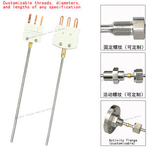 مجس حراري مدرع Pt100 طراز WZPK-161، مستشعر حرارة مرن قابل للتوصيل لقياس درجة الحرارة - Product Image 3