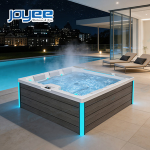 JOYEE Jacuzzi design moderne pour 6 personnes, bain à remous extérieur, <span class=keywords><strong>spa</strong></span> de relaxation avec contrôle intelligent Balboa - Product Image 1