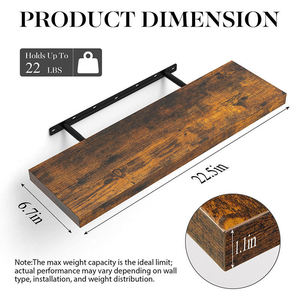 Passing On <b>The</b> <b>Kingdom</b> Wall Mounted Floating Shelf Tiger Stripe Brown Rectangle Storage For Bathroom Bedroom Living Room Kitchen - Product Image 4