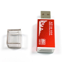 Venta Directa de Fábrica: Nuevo Lector de Tarjetas de Cámara USB 4 en 1 de Alta Velocidad, Aleación de Aluminio, Salida de CC Multifunción