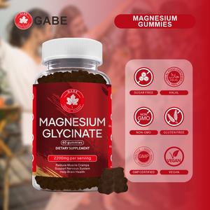 Vendita diretta in fabbrica per adulti Gummies di glicinato di magnesio integratori a base di erbe per sostenere ossa e denti salute all'ingrosso - Product Image 2