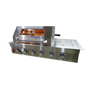 Barbacoa de Gas de Acero Inoxidable para Exteriores, sin Humo, Integrada, de Uso Comercial, con Carrito para Asar Alimentos B4S Smokeles, Foshan - Product Image 4