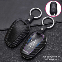 Coque de Protection pour porte-clés de voiture, en fibre de carbone, pour DS DS4 DS5 LS DS6 DS7, accessoires