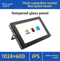 Pantalla Táctil Capacitiva LCD IPS Waveshare de 7 Pulgadas, 1024x600, Pantalla Táctil de 5 Puntos para Raspberry Pi 5