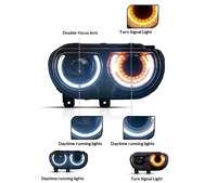 Ensemble de phares LED Vland 12V 4600/5600 Lumens pour Challenger 2008-2014, modification de voiture, feux de jour