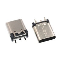 Conector USB vertical tipo C de 24 pines hembra 3.1