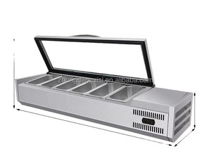 Fruit Table Commercial Salad Refrigerator Fresh-keeping Cabinet Desktop Pizza Seasoning Operation Table Dessert Ordering <b>Freezer</b> - Product Image 4