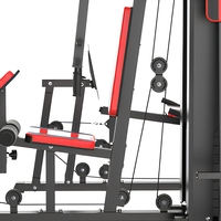 Appareil de musculation multifonction 5 stations pour la maison, machine d'entraînement de force intégrée pour le fitness en intérieur