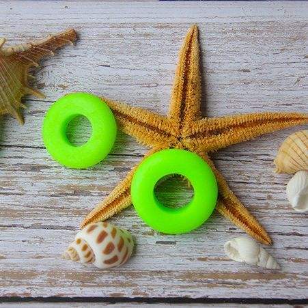 Tige en silicone verte