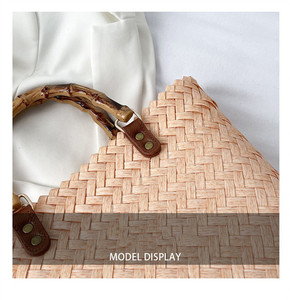Bolsas de embreagem tecidas conjuntos vendbolsa de tecida Para O verao sacos cesta mulheres tiras micangas palha mais idos - Product Image 6