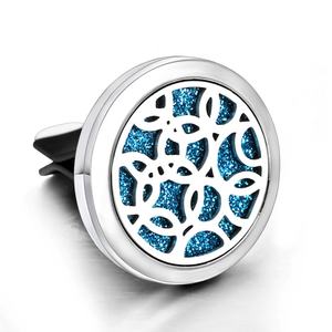 Diffuseur de parfum pour voiture en acier inoxydable, pendentif d'aromathérapie, huile essentielle, sortie d'air, clip de ventilation pour parfum - Product Image 6