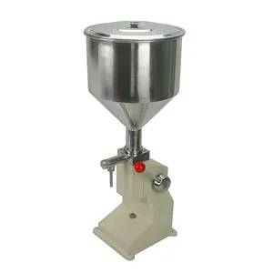 Hand Movement A03 Type Cosmetic Cream Filler Paste And Liquid Filling Manual Machine With Piston Structure